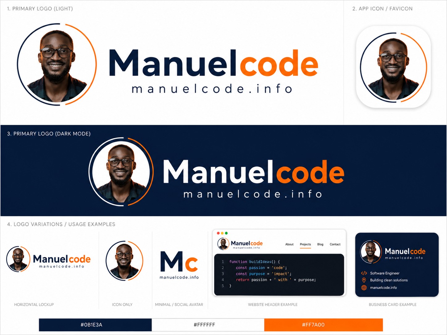 Brand Identity — Logo system & guidelines by Manuelcode Ghana